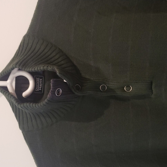 Devner Hayes Men's Pullover 3/4 Zip Long Sleeve Snap Buttons Large - Picture 2 of 10